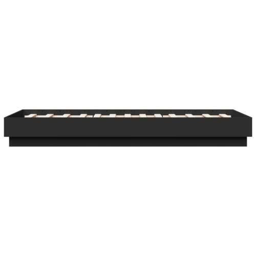 Okvir za krevet crni 75 x 190 cm od konstruiranog drva - Crna 75 x 190 cm Cijena