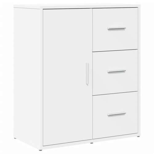 Komoda bijela 60 x 31 x 70 cm od konstruiranog drva - Bijela 1 Cijena