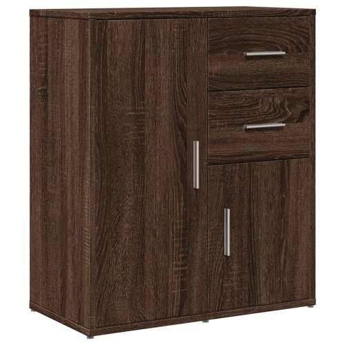 Komoda smeđi hrast 60 x 31 x 70 cm od konstruiranog drva - Smeđi hrast 1 Cijena