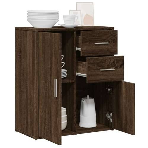 Komoda smeđi hrast 60 x 31 x 70 cm od konstruiranog drva - Smeđi hrast 1 Cijena
