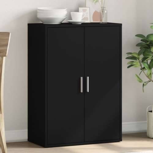 Komoda crna 60x31x84 cm od konstruiranog drva - Crna 1 Cijena