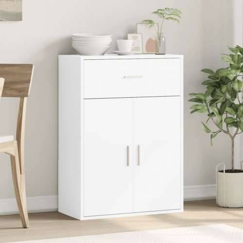 Komoda bijela 60x30x84 cm od konstruiranog drva - Smeđi hrast 1 Cijena