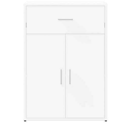 Komoda bijela 60x30x84 cm od konstruiranog drva - Smeđi hrast 1 Cijena
