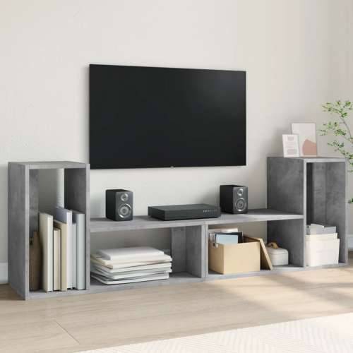 TV ormarići 2 kom Siva betona 75x30x50 cm konstruirano drvo - Beton siva 1 75 cm Cijena