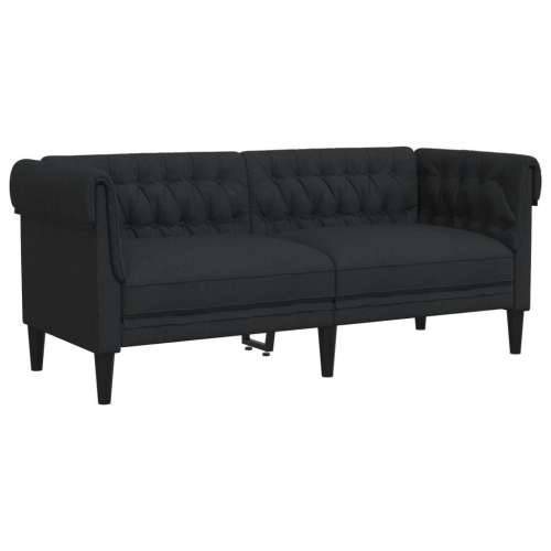 3-dijelni set sofa crni od tkanine Cijena