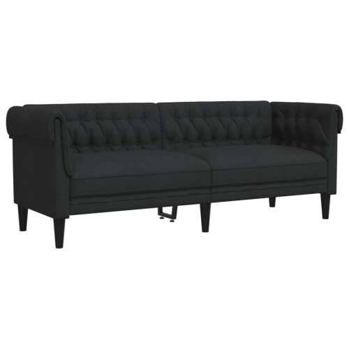 3-dijelni set sofa crni od tkanine Cijena