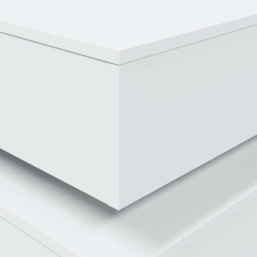 Stolić za kavu s LED svjetlima bijeli 50 x 50 x 40 cm - Bijela 1 50 cm Cijena