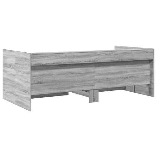 Dnevni krevet s ladicama bez madraca siva boja hrasta 90x200 cm - Sivi hrast sonoma 90 x 200 cm Cijena