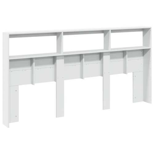 Ormarić za uzglavlje s LED svjetlima bijeli 200 x 17 x 102 cm - Bijela 200 x 17 x 102 cm 1 Cijena