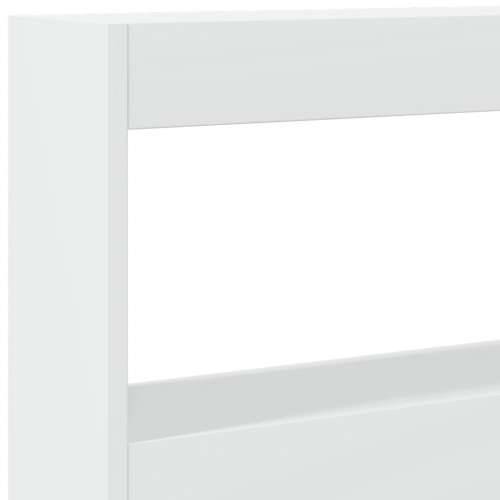 Ormarić za uzglavlje s LED svjetlima bijeli 200 x 17 x 102 cm - Bijela 200 x 17 x 102 cm 1 Cijena