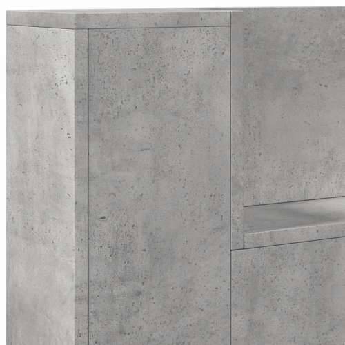 Ormarić za uzglavlje LED svjetlima boja betona 100x16,5x103,5cm - Beton siva 100 x 16.5 x 103.5 cm 1 Cijena