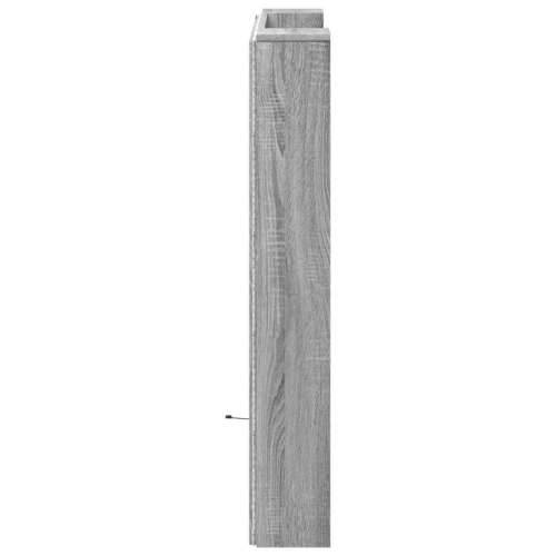 Ormarić za uzglavlje LED sivom sonomom 100x16,5x103,5 cm - Sivi hrast sonoma 100 x 16.5 x 103.5 cm 1 Cijena