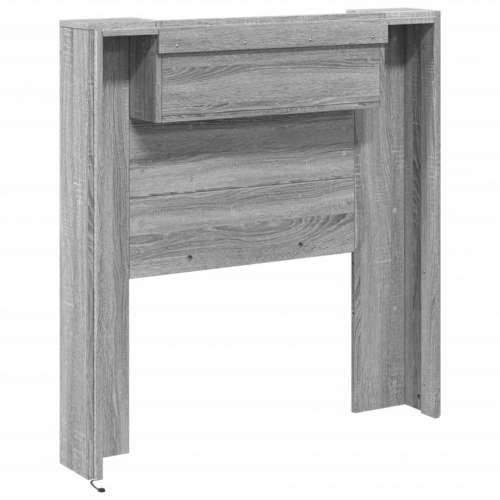 Ormarić za uzglavlje LED sivom sonomom 100x16,5x103,5 cm - Sivi hrast sonoma 100 x 16.5 x 103.5 cm 1 Cijena
