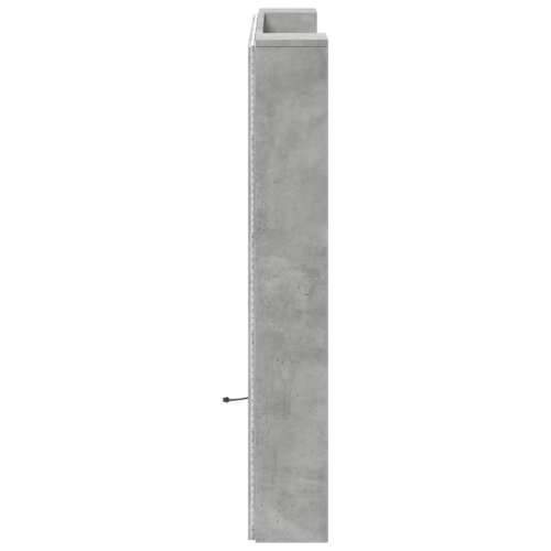 Ormarić za uzglavlje LED svjetlima boja betona 120x16,5x103,5cm - Beton siva 120 x 16.5 x 103.5 cm 1 Cijena