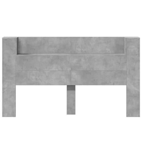 Ormarić za uzglavlje LED svjetlima boja betona 180x16,5x103,5cm - Beton siva 180 x 16.5 x 103.5 cm 1 Cijena