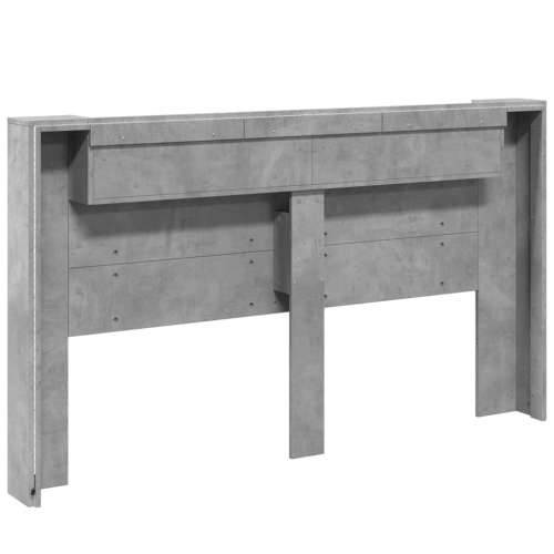 Ormarić za uzglavlje LED svjetlima boja betona 180x16,5x103,5cm - Beton siva 180 x 16.5 x 103.5 cm 1 Cijena
