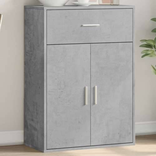 Komoda siva boja betona 60x30x84 cm od konstruiranog drva - Beton siva 1 Cijena
