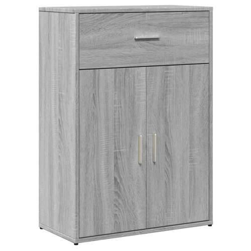 Komoda boja hrasta sonome 60x30x84 cm od konstruiranog drva - Crna 1 Cijena