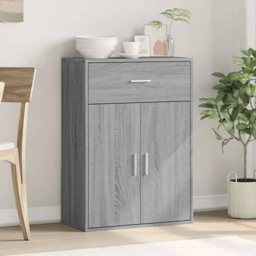 Komoda boja hrasta sonome 60x30x84 cm od konstruiranog drva - Crna 1 Cijena