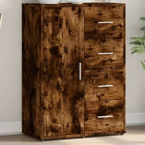 Komoda boja dimljenog hrasta 60x31x84 cm konstruirano drvo - Dimljeni hrast 1 Cijena