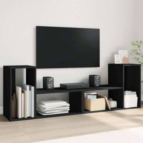 TV ormarići 2 kom crni 75x30x50 cm od konstruiranog drva - Crna 1 75 cm Cijena