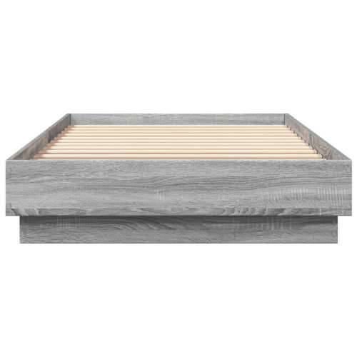 Okvir za krevet boja hrasta 100x200 cm od konstruiranog drva Sivi hrast sonoma 100 x 200 cm Cijena