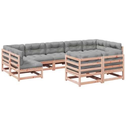 Vrtna garnitura - 9-dijelni set vrtnih sofa s jastucima masivno drvo duglazije - Prirodni douglas s jastučićem 1 Cijena