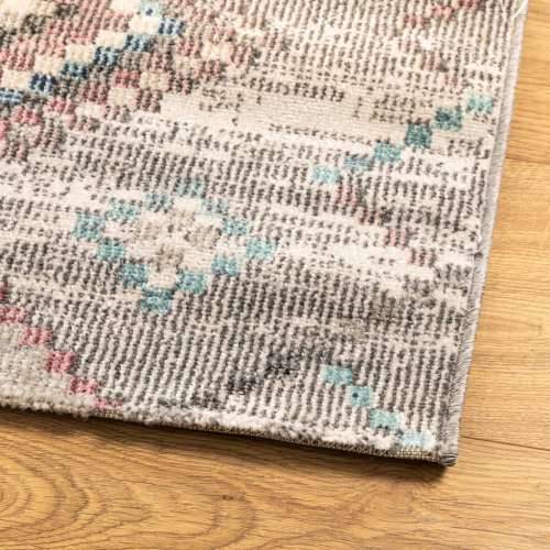 Tepih ARBIZU unutarnji i vanjski vintage dizajn 80 x 150 cm - Svjetlosiva 80 x 150 cm Cijena