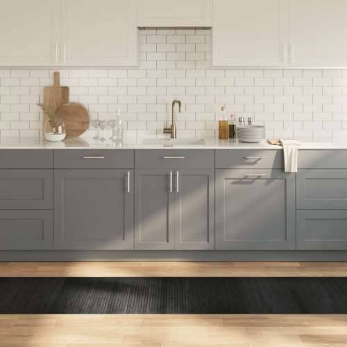 Tepih pravokutni sivi 60 x 500 cm od bambusa - Siva 60 x 500 cm Cijena
