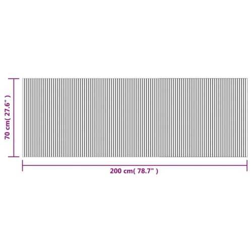 Tepih pravokutni sivi 70 x 200 cm od bambusa - Siva 70 x 200 cm Cijena