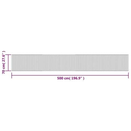Tepih pravokutni crni 70 x 500 cm od bambusa - Crna 70 x 500 cm Cijena