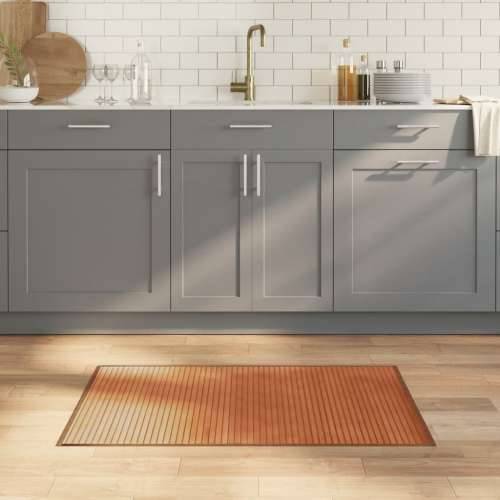 Tepih pravokutni smeđi 60 x 100 cm od bambusa - Smeđa 60 x 100 cm Cijena