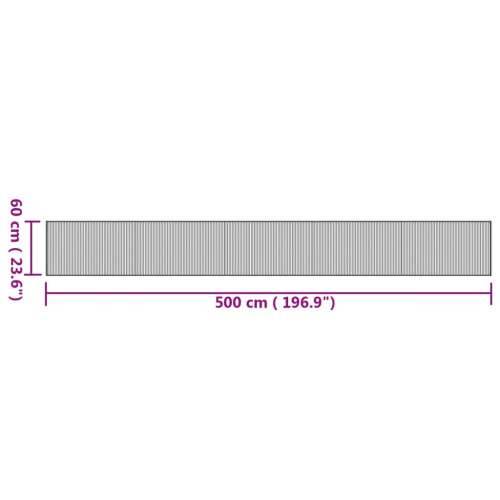 Tepih pravokutni prirodni 60 x 500 cm od bambusa - Prirodna 60 x 500 cm Cijena
