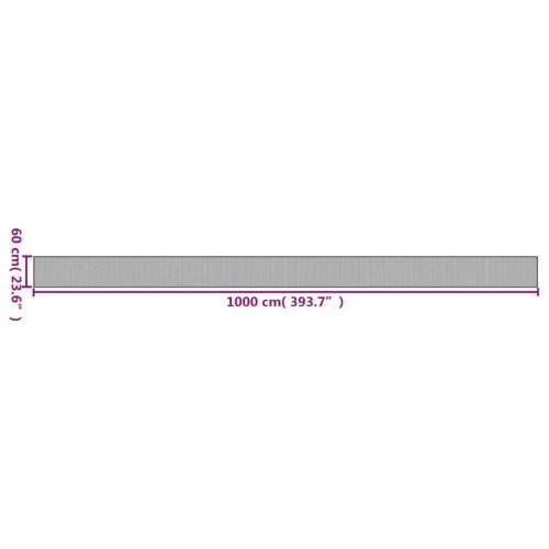 Tepih pravokutni crni 60 x 1000 cm od bambusa - Crna 60 x 1000 cm Cijena
