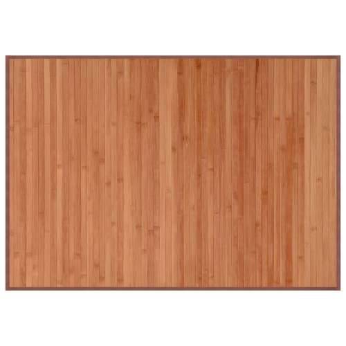 Tepih pravokutni smeđi 70 x 100 cm od bambusa - Smeđa 70 x 100 cm Cijena