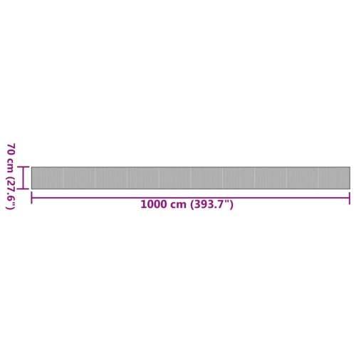 Tepih pravokutni sivi 70 x 1000 cm od bambusa - Siva 70 x 1000 cm Cijena
