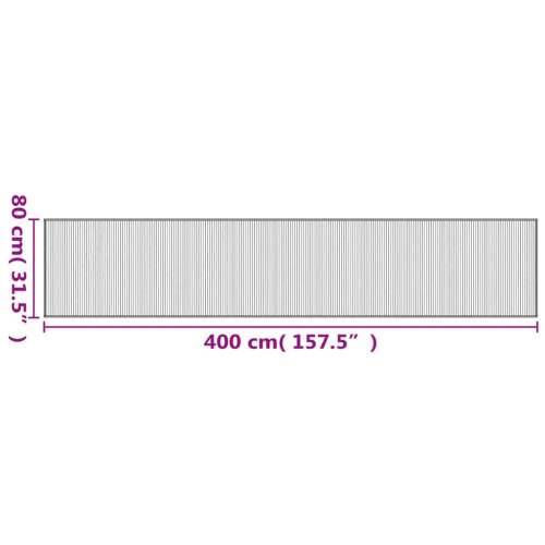 Tepih pravokutni svijetli prirodni 80 x 400 cm od bambusa - svijetla prirodna 80 x 400 cm Cijena
