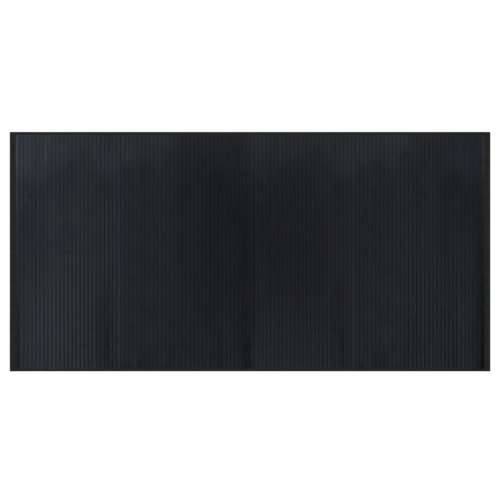 Tepih pravokutni crni 100 x 200 cm od bambusa - Crna 100 x 200 cm Cijena