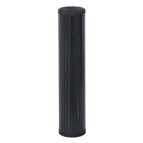 Tepih pravokutni crni 100 x 200 cm od bambusa - Crna 100 x 200 cm Cijena