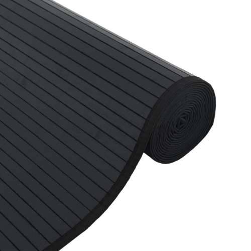 Tepih pravokutni crni 100 x 200 cm od bambusa - Crna 100 x 200 cm Cijena