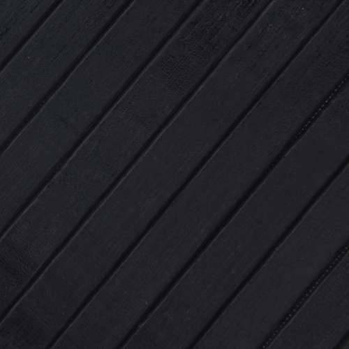 Tepih pravokutni crni 100 x 200 cm od bambusa - Crna 100 x 200 cm Cijena