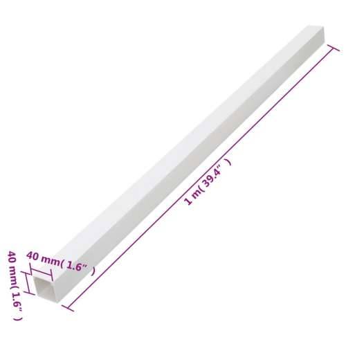 Kanalice za kabele 40 x 40 mm 10 m PVC - 40 x 40 mm 10 m 10 Prilvršćivanje vijcima 1 Cijena