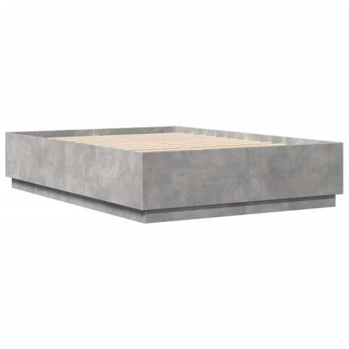 Okvir kreveta siva boja betona 160x200 cm od konstruiranog drva - Beton siva 160 x 200 cm Cijena
