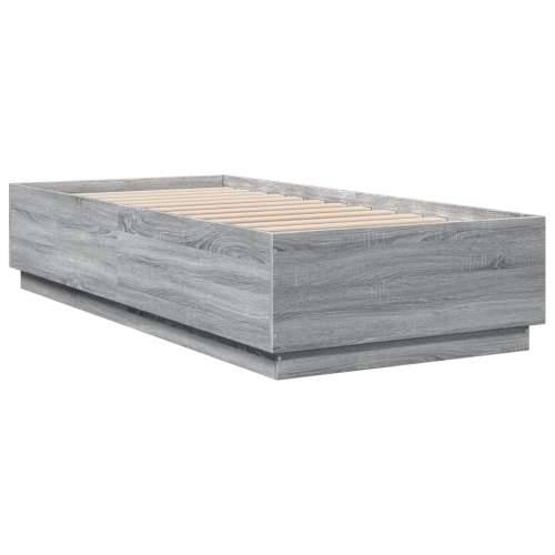 Okvir za krevet boja hrasta 90x200 cm od konstruiranog drva Sivi hrast sonoma 90 x 200 cm Cijena