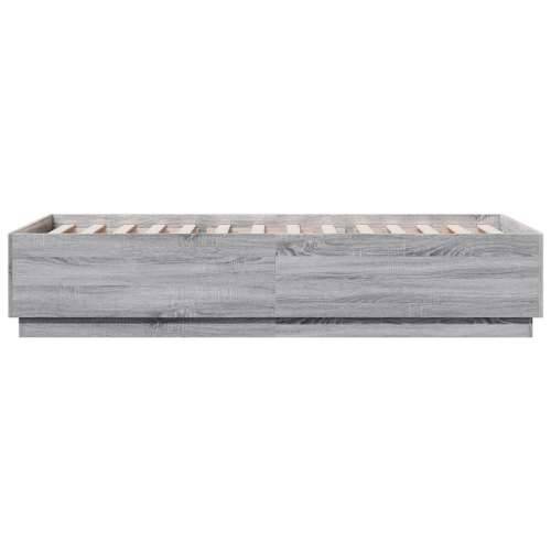 Okvir za krevet boja hrasta 90x200 cm od konstruiranog drva Sivi hrast sonoma 90 x 200 cm Cijena