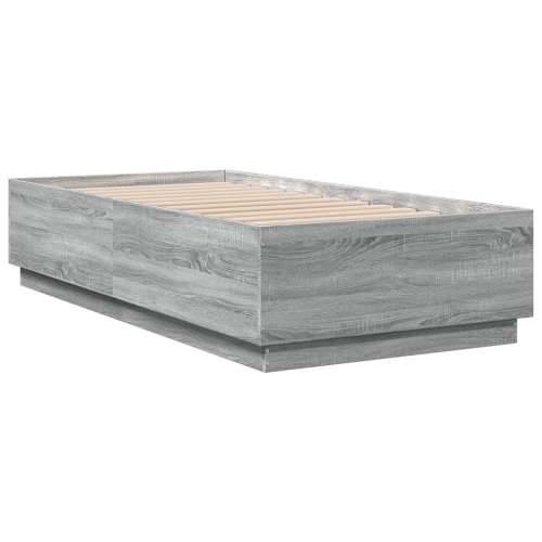Okvir za krevet boja hrasta 90x190 cm od konstruiranog drva Sivi hrast sonoma 90 x 190 cm Cijena