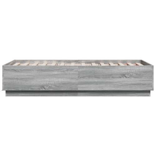 Okvir za krevet boja hrasta 90x190 cm od konstruiranog drva Sivi hrast sonoma 90 x 190 cm Cijena