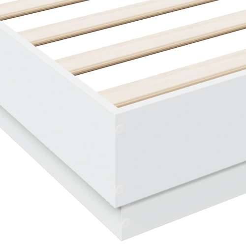 Okvir za krevet bijeli 120x190 cm konstruirano drvo - Bijela 120 x 190 cm Cijena