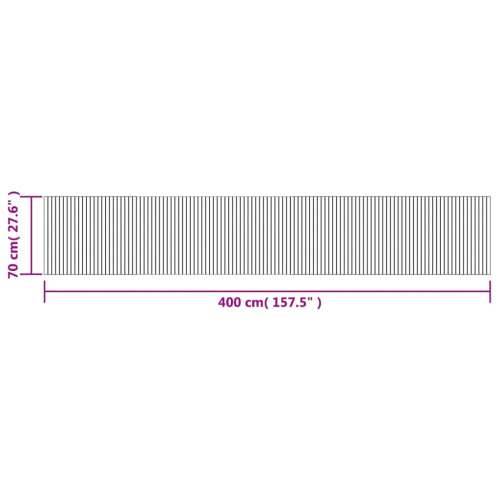 Tepih pravokutni crni 70 x 400 cm od bambusa - Crna 70 x 400 cm Cijena