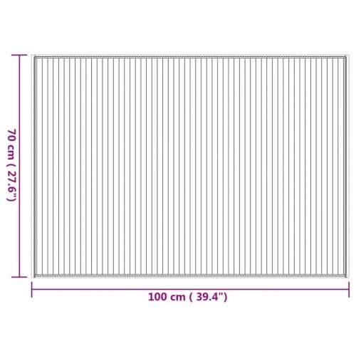 Tepih pravokutni prirodni 70 x 100 cm od bambusa - Prirodna 70 x 100 cm Cijena